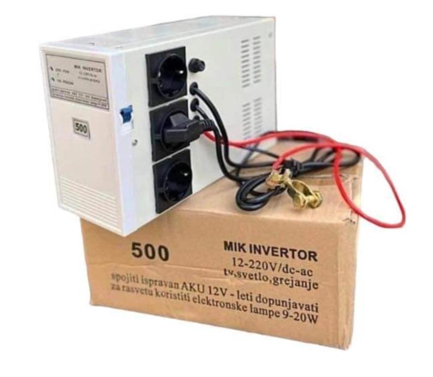 500W Spannungswandler / Wechselrichter 12V auf 220V – Automatik Inverter für Haushalt & Camping